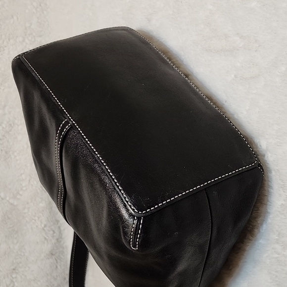 Coach Y2K Legacy Elegant Black Leather Convertible Crossbody Hobo Bag 9566 - Picture 9 of 16